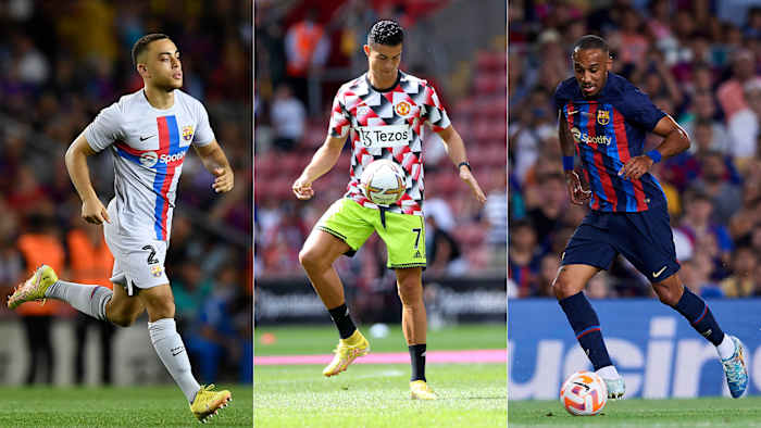 Sergiño Dest, Cristiano Ronaldo and Pierre-Emerick Aubameyang await their transfer fate